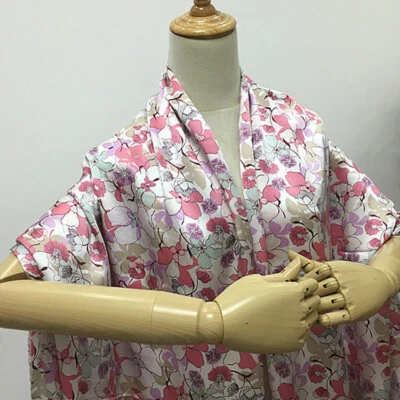 100% natural pure mulberry silk satin fabric not sheer for evening dress,SSC521 - Image 1 of 4