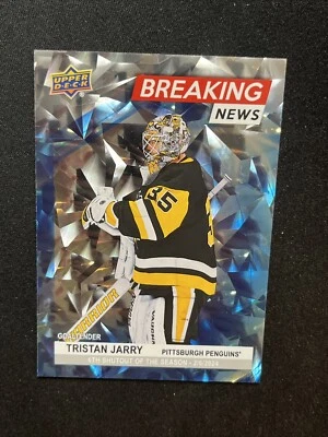 24-25 UD Series 1 Hockey Breaking News BN-7 Tristan Jarry - Image 1 of 2