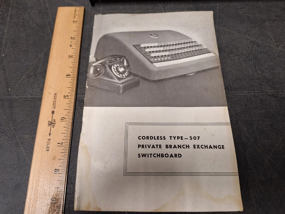 Ohio Bell Phone Company 1958 centralita inalámbrica rama privada 507 Foto 1 de 4