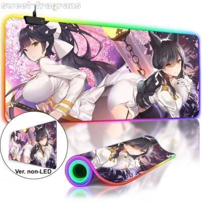Azur Lane Atago Takao RGB Anime Mouse Pad Mat Gaming Playmat Keyboard Mice Pad - Image 1 of 4