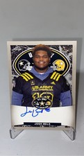 2018 Leaf US Army All-American Bowl Tour Silver /25 Josh Belk AUTO #ATA-JB1