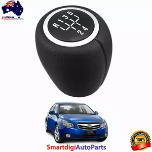 5 Speed Gear Shift Knob PU Leather For Holden Cruze 2009-2016 Epica 2007-2011 AU - Picture 1 of 6