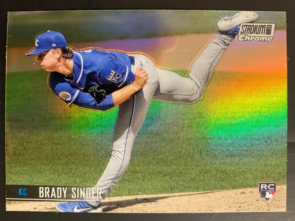 2021 Topps Stadium Club Chrome Brady Singer #216 ROOKIE Refractor - Royals  - Image 1 of 1