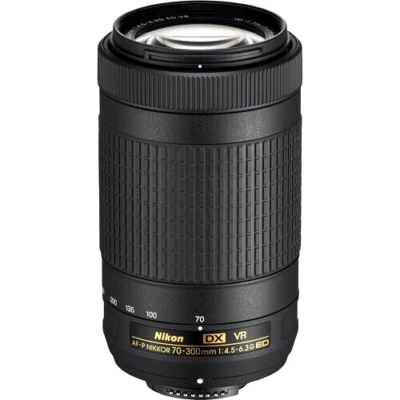 (Open Box) Nikon AF-P DX NIKKOR 70-300mm F/4.5-6.3 G ED VR Zoom Lens - Image 1 of 4