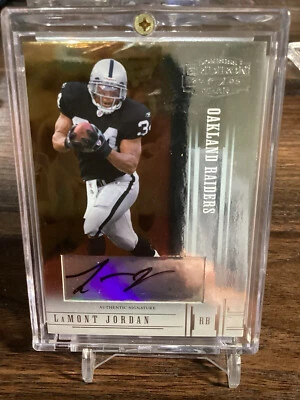 2005 Donruss Gridiron Gear Autographs Silver #65 LaMont Jordan 014/250 Oakland - Image 1 of 2