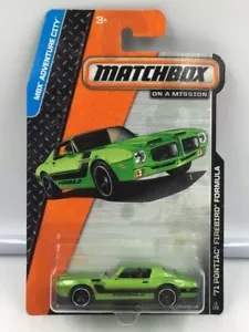 Pontiac Firebird 2013 nuevo sin usar, en caja Mattel Matchbox On A Mission MBX Adventure City 71 - Imagen 1 de 1