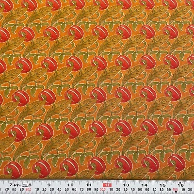 Voysey 2018 The Gordon 1897 Moda Fabrics Orange Cotton Fabric by the HALF YARD - Image 1 of 2