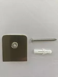 BN - Oversized U-Clamp Glass to Wall - 3/8" to 1/2" Frameless Shower Glass Clip - Picture 1 of 5