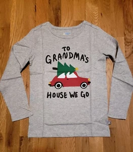 Boys Christmas Holiday Graphic T-Shirt To Grandma's House 6 7 8 NEW - Picture 1 of 1