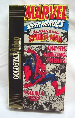Vintage THE AMAZING SPIDER-MAN Vol. 2 Marvel Comics Animated VHS VIDEO 1991 - Image 1 of 4