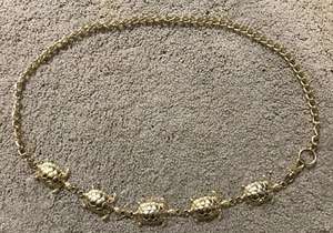 Brass Turtles Belt- 43" Length - Picture 1 of 12