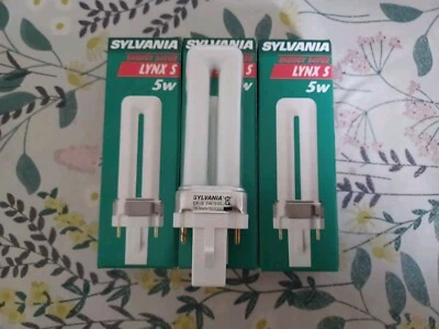 3 X Sylvania 5w Lynx S G23 2pin lamp  colour 835 / 250 LUMENS Bulbs Bulb  - Image 1 of 4