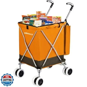 Supenice Einkaufswagen für Lebensmittel faltbarer Rollwagen mit 360° Doppel - Bild 1 von 5