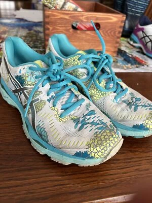 Asics GEL-Kayano 23 Azul T6A5N Mujer Zapatos para Correr Tenis Diseño Floral Talla 8.5 Foto 1 de 4