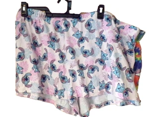Pack de 2 PANTALONES CORTOS PARA DORMIR STITCH~Mujer PLUS Talla 3X (22W-24W)~NUEVOS - Imagen 1 de 2