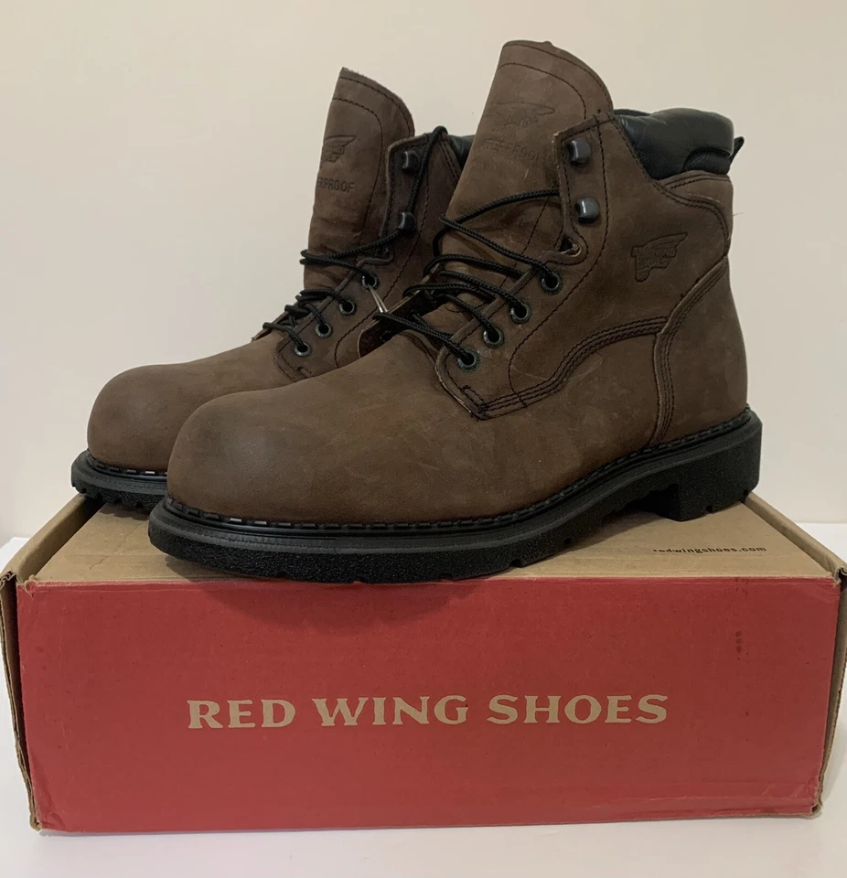 Men's Red Wing 1206 Insulated Brown Work BOOTS Size 9 D Light Wear