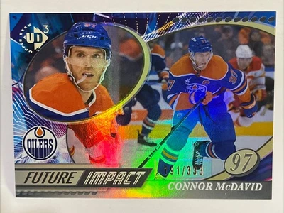 24-25 Upper Deck Extended Series Connor McDavid Gold Future Impact #191/333 - Изображение 1 из 2