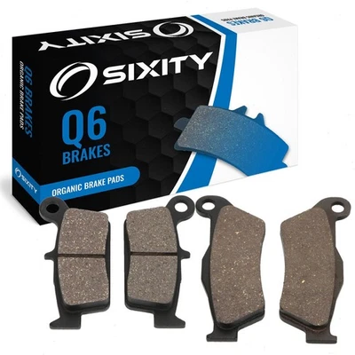 Front + Rear Organic Brake Pads 2004 TM MX 450 F Set Full Kit  Complete mc - Image 1 of 4