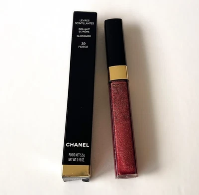 Brillo de labios Chanel Glossimer Lèvres Scintillantes 39 FUERZAS Foto 1 de 2