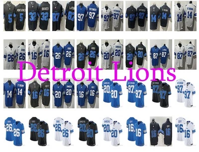 Camiseta cosida para hombre 2025 Lions Player Game nueva con etiquetas Foto 1 de 2