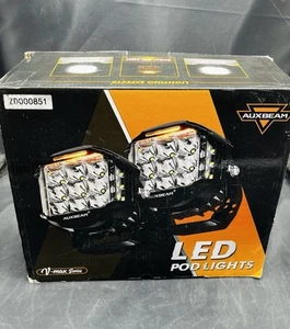 Auxbeam V-Max Series 5-Inch Round LED Pod Lights 2-Pack - Picture 1 of 4