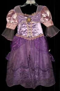 EUC Disney Store Prinzessin Rapunzel verworren Halloween Kostüm Kleid Größe XXS 2/3 - Bild 1 von 13