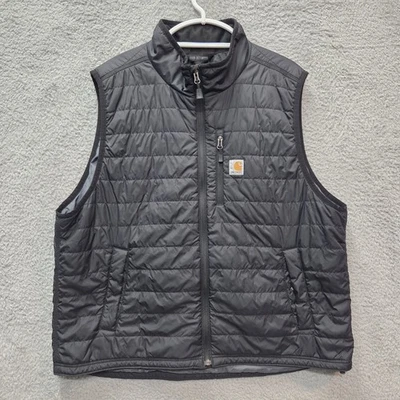 Carhartt Vest Mens XXL Black Rain Defender Insulated Relaxed Fit OV2286-M - Image 1 of 4
