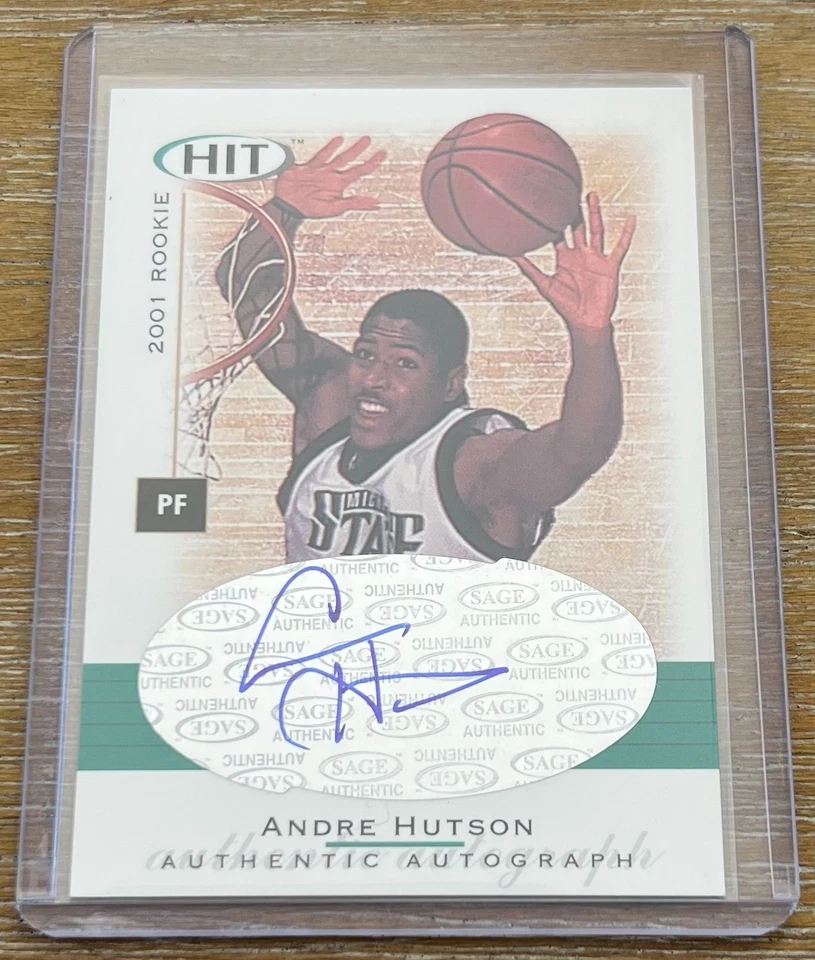 ANDRE HUTSON 01-02 Sage HIT AUTO AUTOGRAPH RC ROOKIE ! - Image 1 of 1