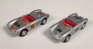2x Schuco, Porsche 550 Spyder, Start Numbers 55 and 130, 1:72, No Box, CW694 - Picture 1 of 3