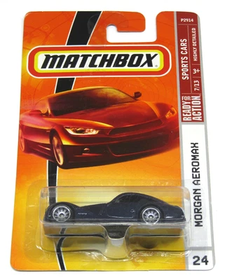 Matchbox Morgan Aeromax Sports Cars Series 2009 #24 Dark Blue Diecast Sealed - Image 1 of 3