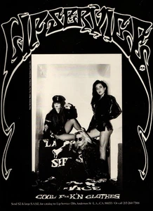 vtg 80s LIP SERVICE MAGAZINE PRINT AD Hollywood L.A. Rock N Roll Fashion Store - Picture 1 of 1