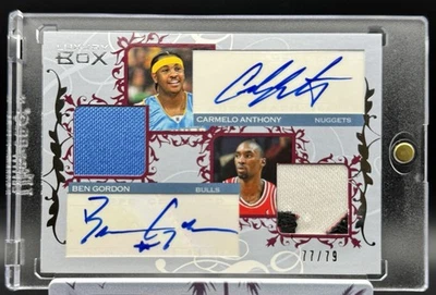 2006-07 Topps Luxury Box Carmelo Anthony/Ben Gordon Courtside Autograph Relic - Image 1 of 2