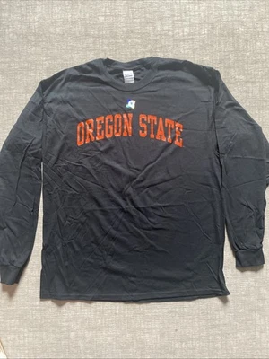 Oregon State Beavers Long Sleeve T-Shirt Black, Size XL Men’s - Image 1 of 4