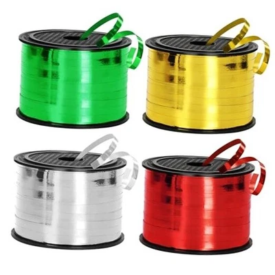 Cinta rizadora de Navidad de 800 yardas, 4 rollos suministros para envolver regalos, 1/5 pulgadas  Foto 1 de 4