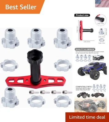 Lightweight 17mm Hex Wheel Hubs and Nuts for E-Revo, E-Maxx - Easy Install - Image 1 of 4