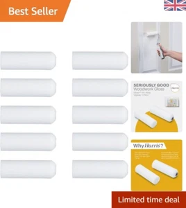 Harris Seriously Good Woodwork Gloss Mini Roller Sleeves | 10 Sleeve Pack | 4" - Picture 1 of 9
