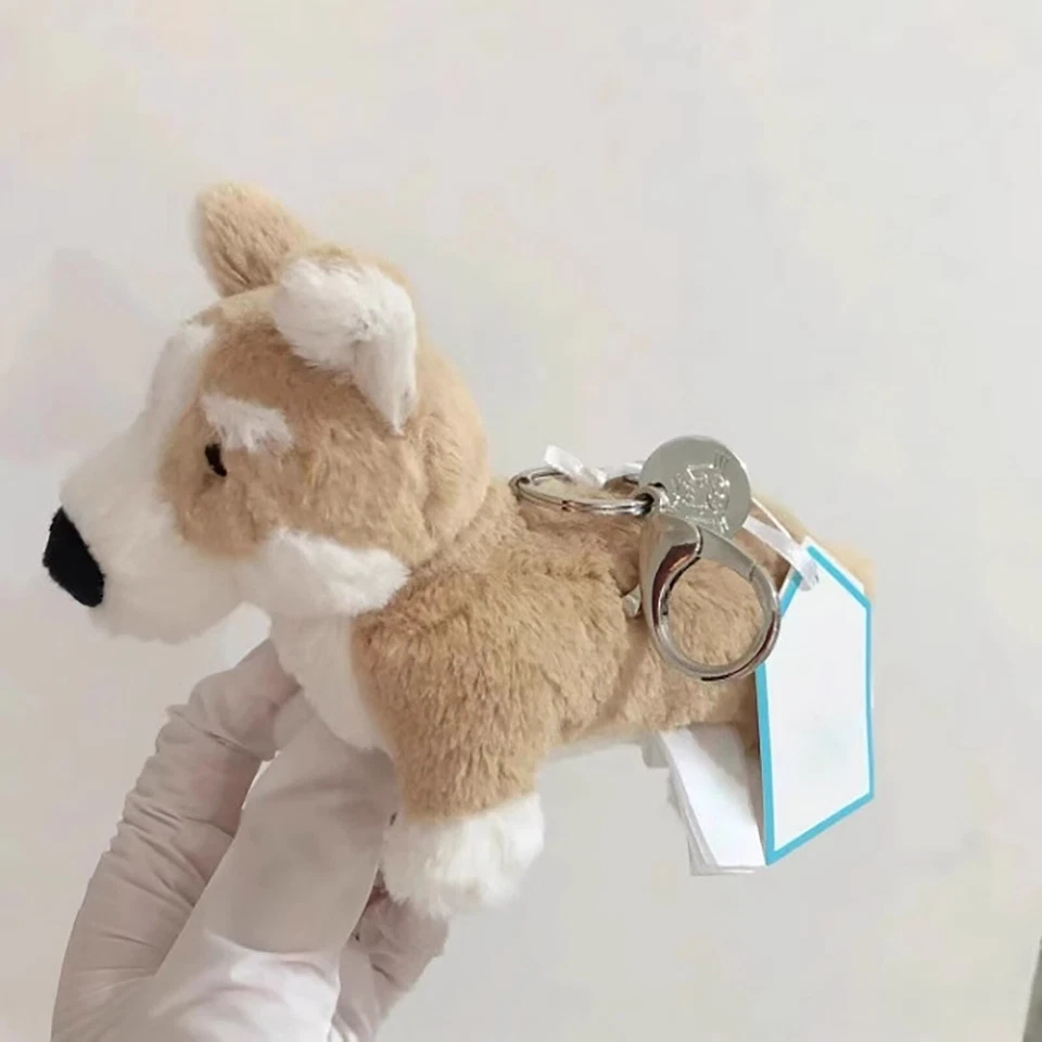 Jelly-cat Betty Corgi Keychain Plush Bag Charm for Travel Gift (Cream & Biscuit) - Image 1 of 4