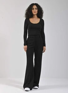 ++NUEVO++Elias Rumelis C27OS talla 24 pantalones de tela acampanados pantalones expuestos PVP 179 € - Imagen 1 de 3