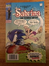 Sabrina the Teenage Witch #28 Archie Comics Comic Book Sonic Hedgehog Cover 1999