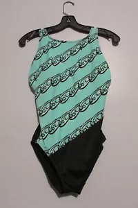Longitude Damen-Badeanzug schwarz/aqua Größe 8 gebraucht, in einwandfreiem Zustand!!! - Bild 1 von 2