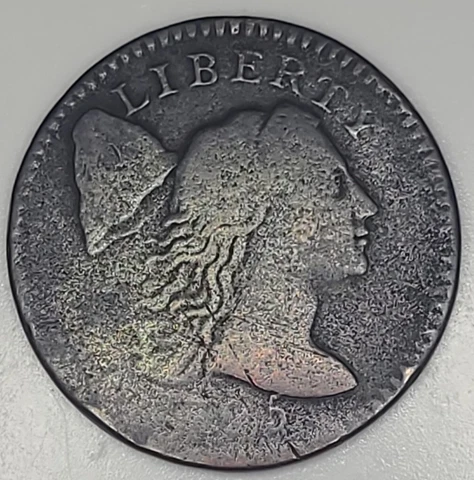 1795 Large Cent S-77 Plain Edge R3 Cover