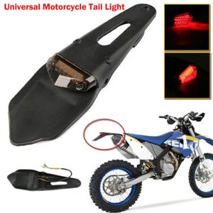 Universal Motorcycle Tail Light  Fender Led Stop Brake Rear Lamp For Dirt Bike - Picture 1 of 12