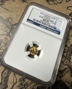 NGC MS 70 PANDA 2016 CHINA G10Y EARLY RELEASES Commemorative Coin - Picture 1 of 2