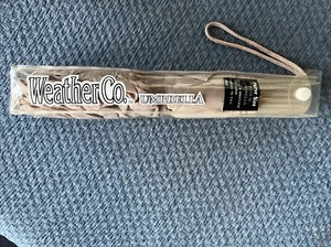 Weather Co. Umbrella~ Purse Size~Taupe ~ New In Package - Picture 1 of 5