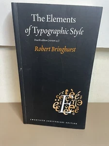 The Elements of Typographic Style Version 4.3 - 20th Anniversary Edition RARE - Picture 1 of 4