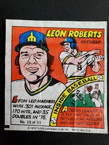 1979 TOPPS Chewing Gum Inc. #15 Leon Roberts M1