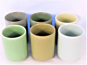 Set of 6 Tea Coffee Cup Mug Longquan Long-quan Celadon Porcelain Gift 10 oz New - Picture 1 of 8
