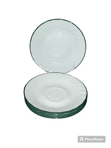 Corelle by Corning Callaway 6er Set Untertassen Teller Wirbelrand Efeu grüne Blätter - Bild 1 von 2