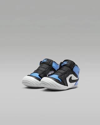 Nike Air Jordan 1 Botín Cuna Talla 3C Alto Azul Universitario Bebé Recién Nacido Nuevo Foto 1 de 4