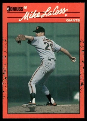 1990 Donruss #652 Mike LaCoss - Image 1 of 2
